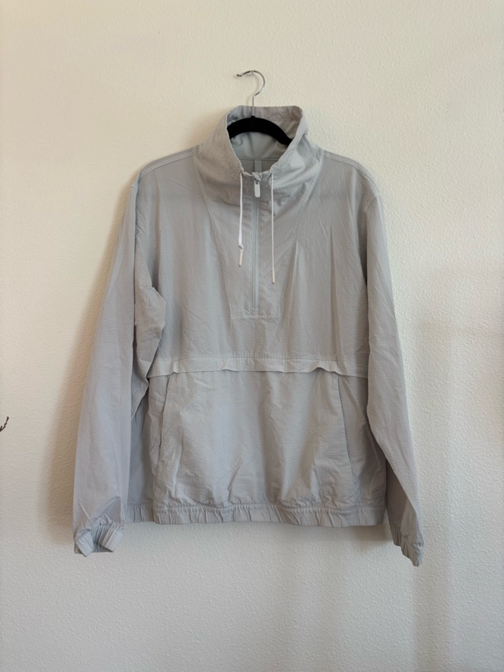 lululemon athletica Light Gray Pullover Half-Zip Hoodie